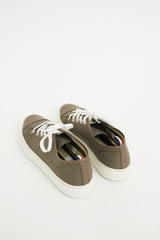 Moncler Green Canvas Gamma  Sneaker