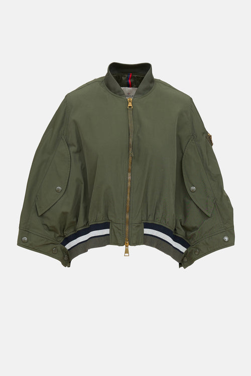Moncler Reblochon Cape Bomber Jacket