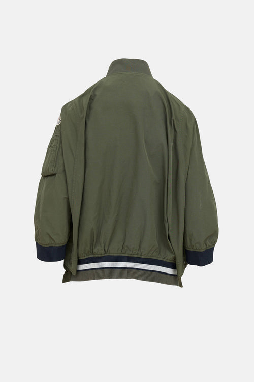 Moncler Reblochon Cape Bomber Jacket