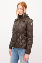 Moncler Green Down & Nylon Marmotte Puffer Jacket