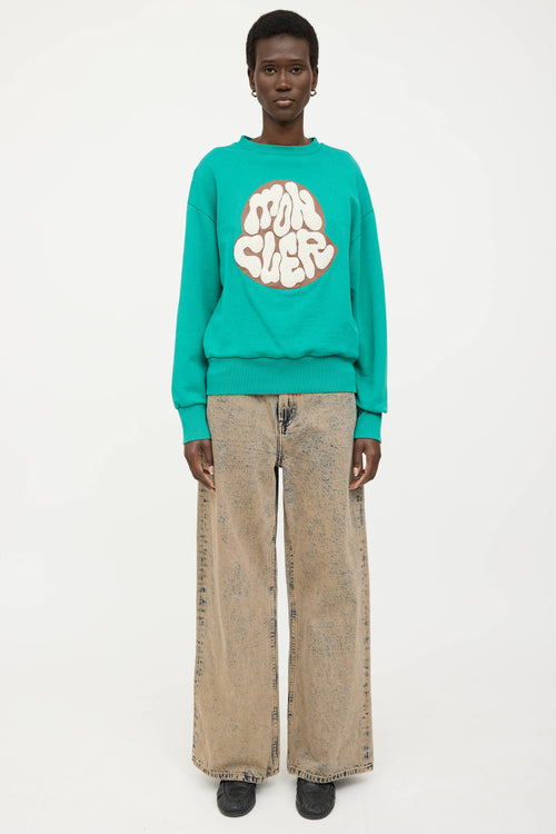 Moncler Boucle Logo Crewneck Sweatshirt