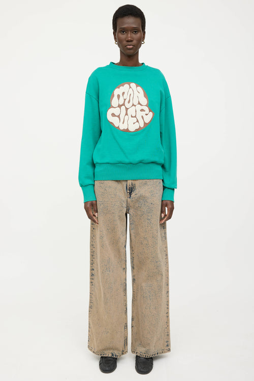 Moncler Boucle Logo Crewneck Sweatshirt