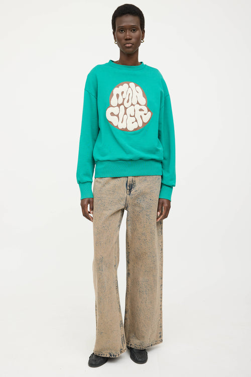 Moncler Boucle Logo Crewneck Sweatshirt