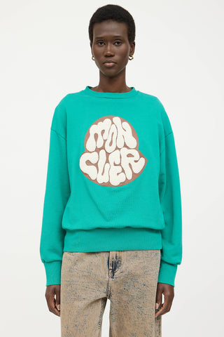 Moncler Boucle Logo Crewneck Sweatshirt
