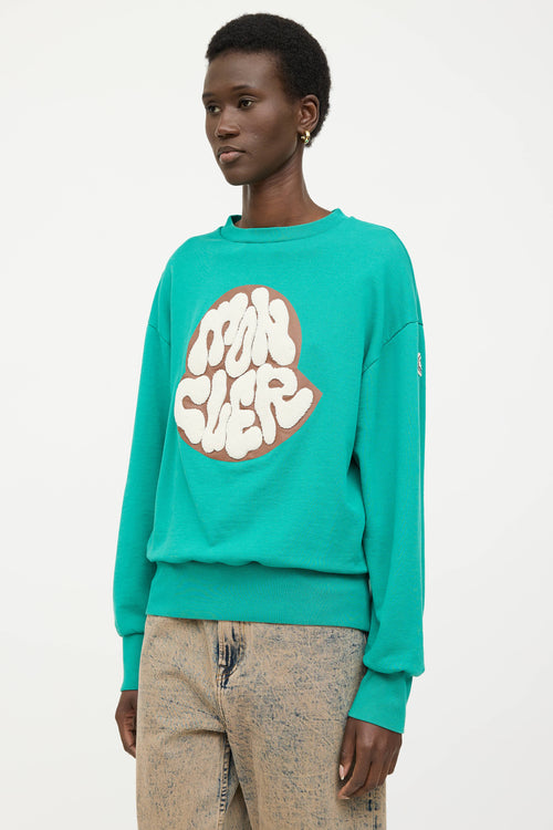 Moncler Boucle Logo Crewneck Sweatshirt