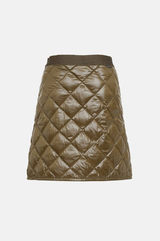 Moncler Quilted Zip Mini Skirt