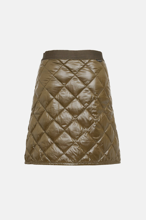 Moncler Quilted Zip Mini Skirt