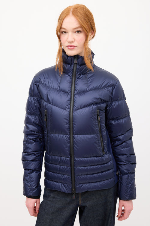 Moncler Grenoble Navy Down Canmore Puffer Jacket