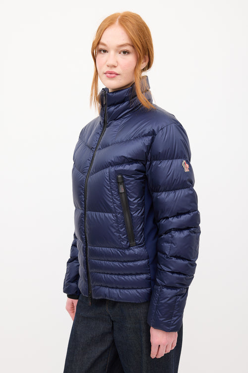 Moncler Grenoble Navy Down Canmore Puffer Jacket