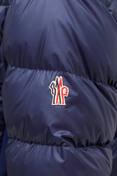 Moncler Grenoble Navy Down Canmore Puffer Jacket