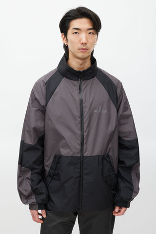 Moncler Grey & Black Hideki Reflective Jacket