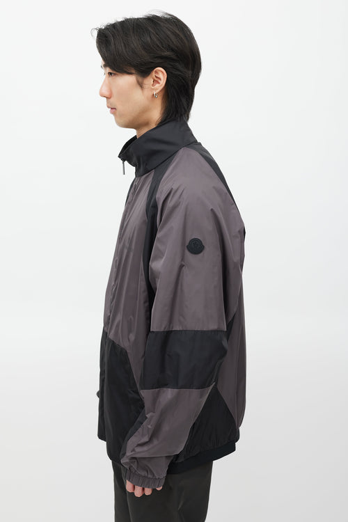 Moncler Grey & Black Hideki Reflective Jacket