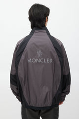 Moncler Grey & Black Hideki Reflective Jacket