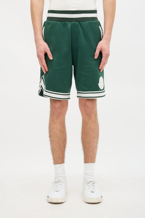 Moncler Jersey Striped Shorts