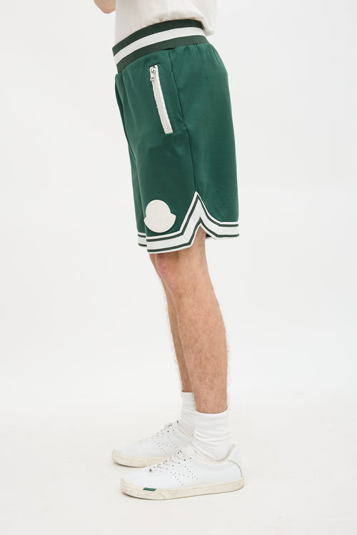 Moncler Jersey Striped Shorts