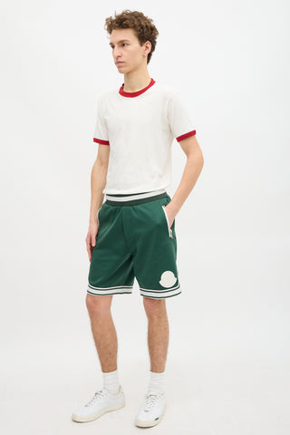 Moncler Jersey Striped Shorts