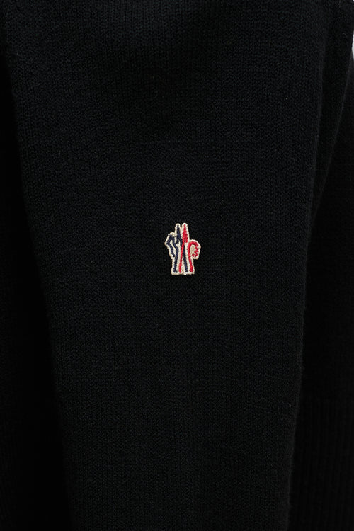 Moncler Knit & Neoprene Panelled Sweater