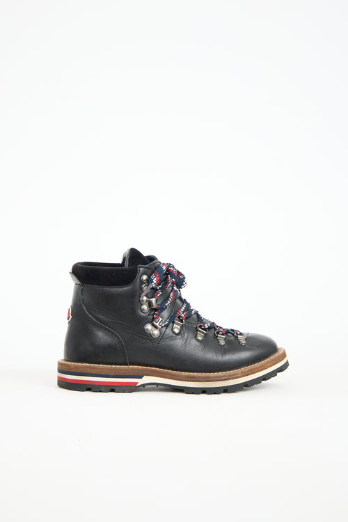 Moncler Leather Blanche Hiking Boot
