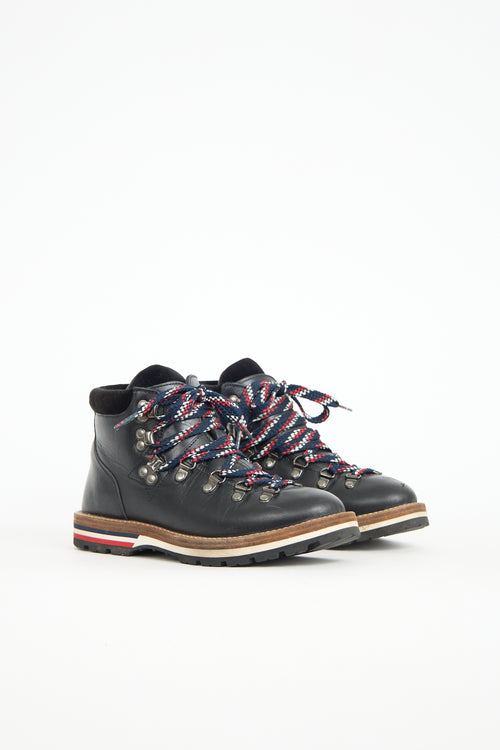 Moncler Leather Blanche Hiking Boot