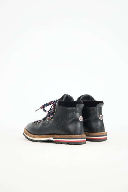 Moncler Leather Blanche Hiking Boot