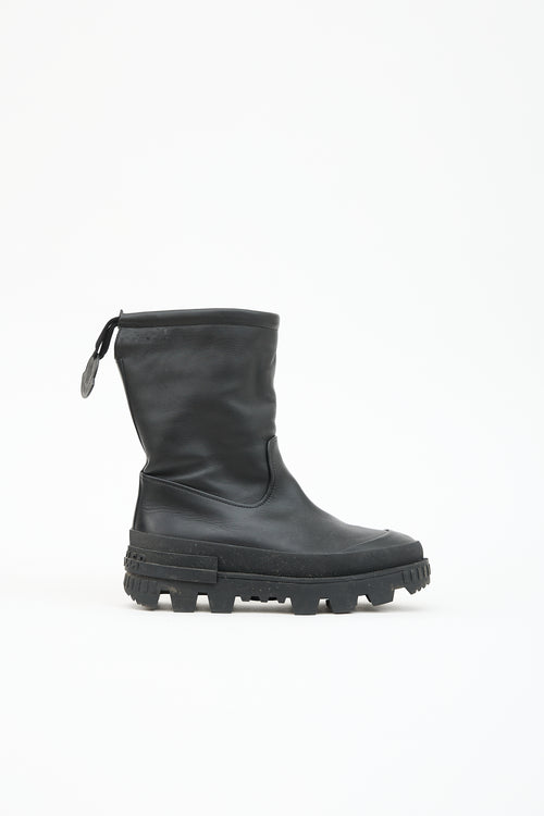 Moncler Leather Moscova Ankle Boot