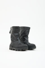Moncler Leather Moscova Ankle Boot