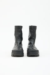 Moncler Leather Moscova Ankle Boot