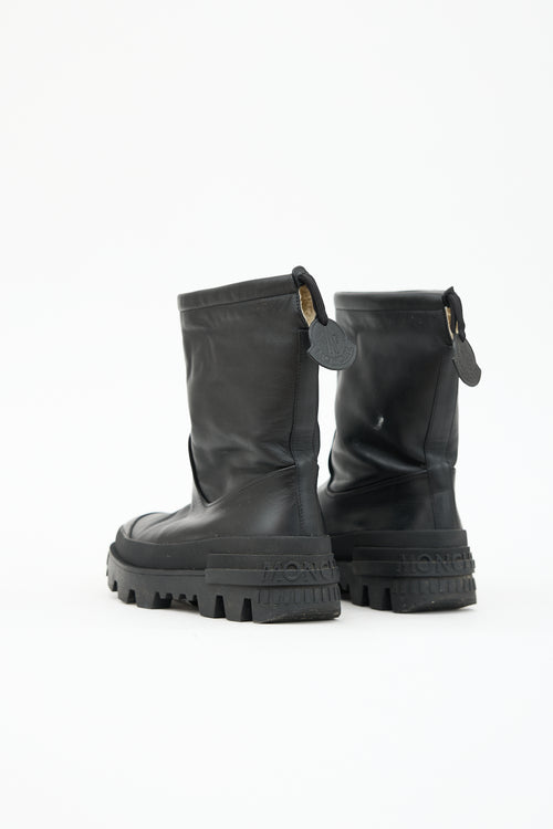 Moncler Leather Moscova Ankle Boot