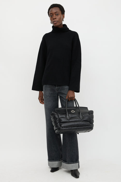 Moncler Leather & Nylon Padded Evera Bag