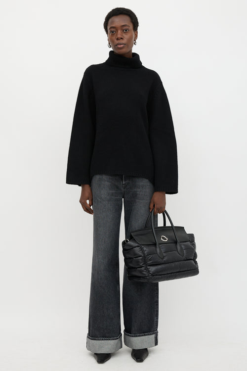 Moncler Leather & Nylon Padded Evera Bag