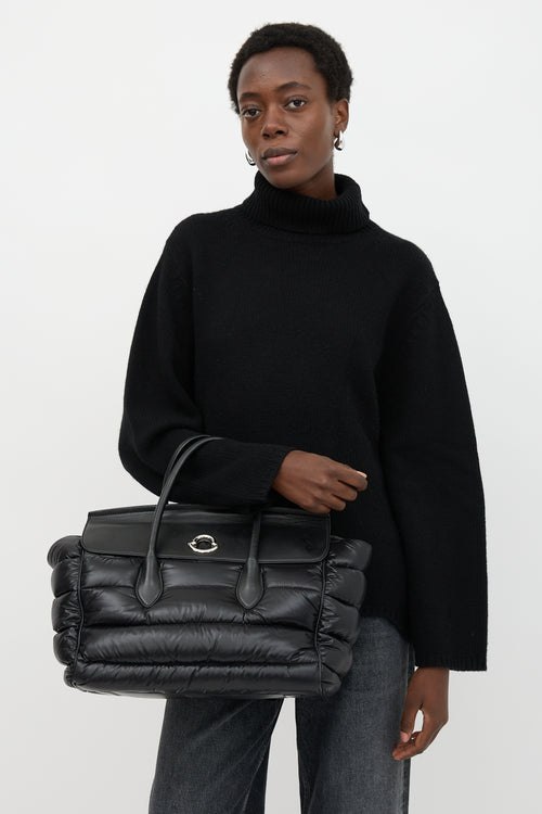 Moncler Leather & Nylon Padded Evera Bag