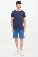 Moncler Navy Camouflage Pocket T-Shirt