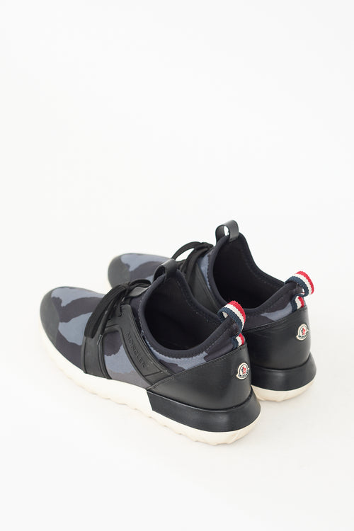 Moncler Navy & Multicolour Emilien Printed Sneaker