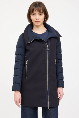 Moncler Wool Aglaia Down Coat