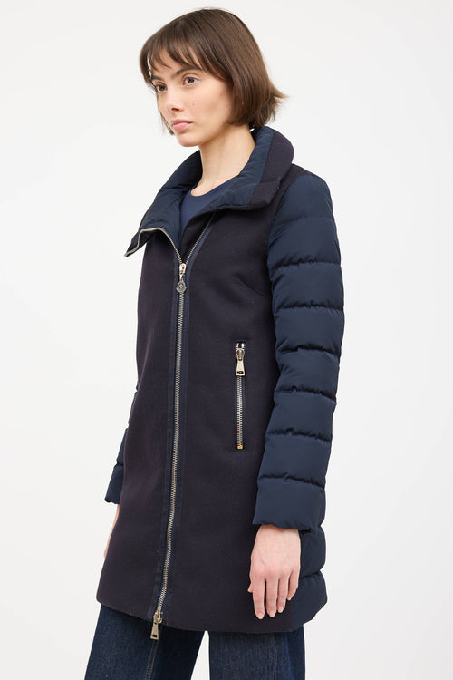 Moncler Wool Aglaia Down Coat