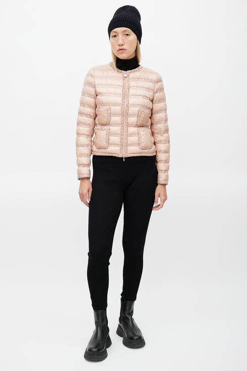 Moncler Pink Lissy Down Jacket