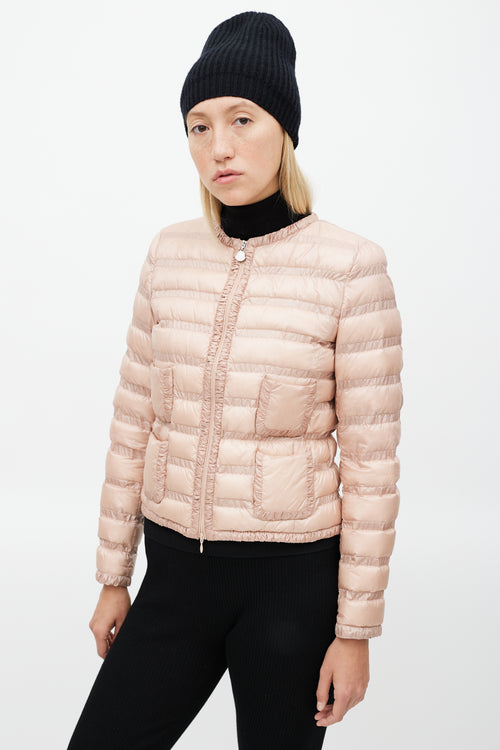 Moncler Pink Lissy Down Jacket