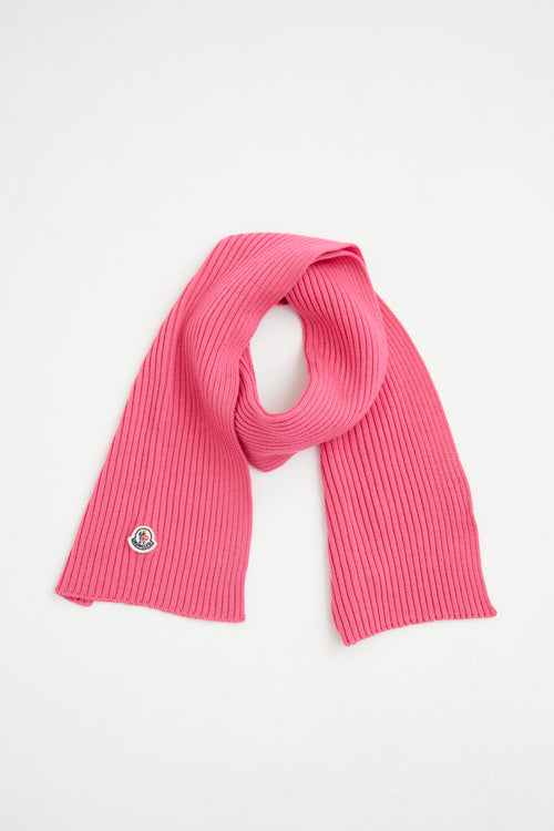 MonclerPink Berretto Beanie Scarf Set