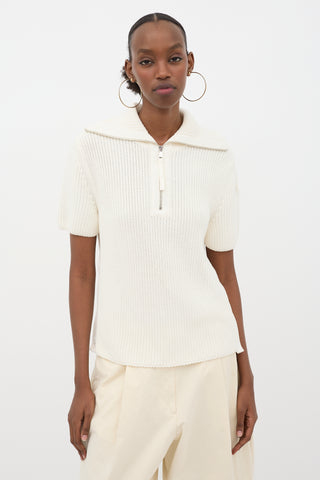 Moncler Quarter Zip Ciclista Sweater