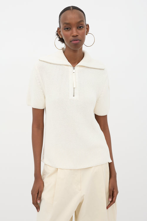 Moncler Quarter Zip Ciclista Sweater