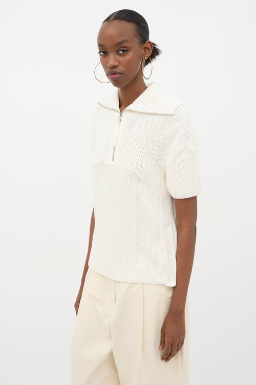 Moncler Quarter Zip Ciclista Sweater