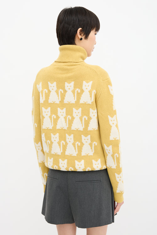 Moncler Turtleneck Intarsia Sweater