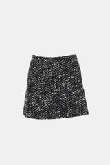 Moncler Tweed Mini Wrap Skirt