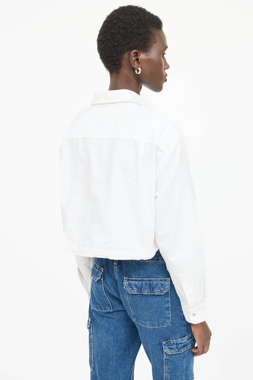 Moncler Cropped Button Up Top