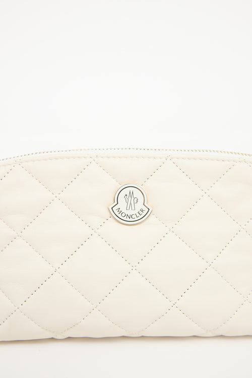 Moncler Quilted Leather Pouch