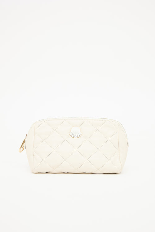 Moncler Quilted Leather Pouch