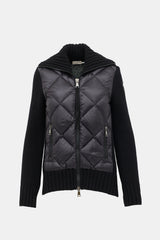 Moncler Wool Padded Zip-Up Cardigan