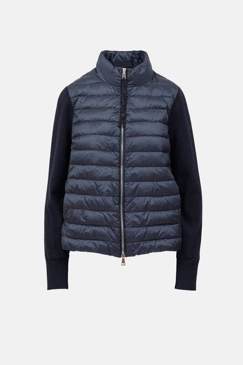 Moncler Wool Tricot Cardigan Jacket