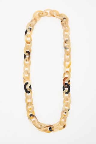 Monies Horn Chain Link Necklace
