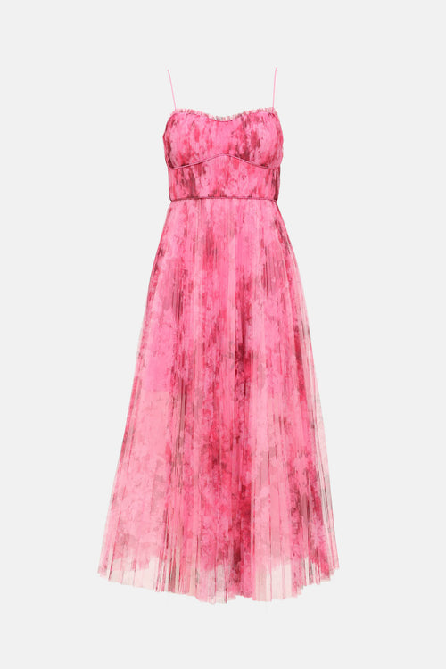 Monique Lhuillier Tulle Sleeveless Dress